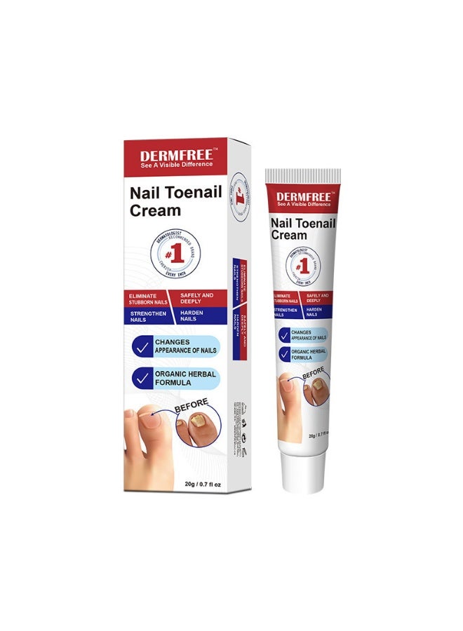 ديرمفري ® Fungal Nail Treatment Cream, Antifungal For Toenails, Paronychia u0026 Yellow Damaged Nail Repair, Natural Botanical Formula, Deep Care u0026 Long-Lasting Protection - Image 1