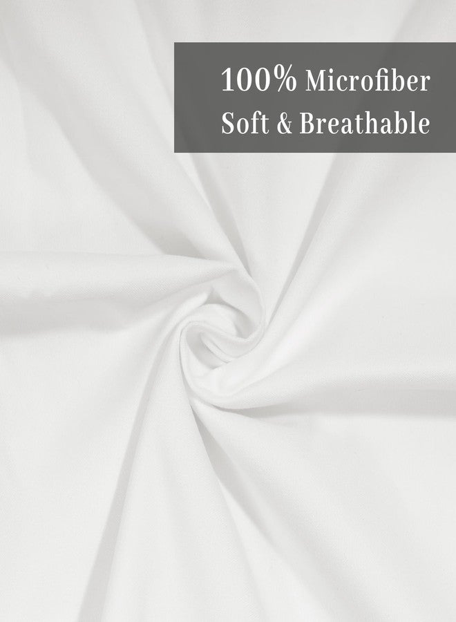 Dekeyoo أغطية وسائد أوروبية من ديكييو، مقاس 26×26 بوصة، طقم من قطعتين، مصنوعة من ألياف دقيقة ناعمة 100%، غطاء وسادة أبيض بإغلاق ظرفي. - Image 5