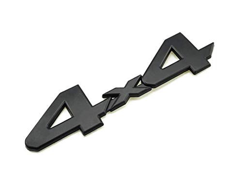 EmbRoom 4x4 Emblem Badge Nameplate 3D Car Sticker Decal Replacement for Tundra Rear Tailgate 2005-2018 4 X 4 (Black) - Image 1