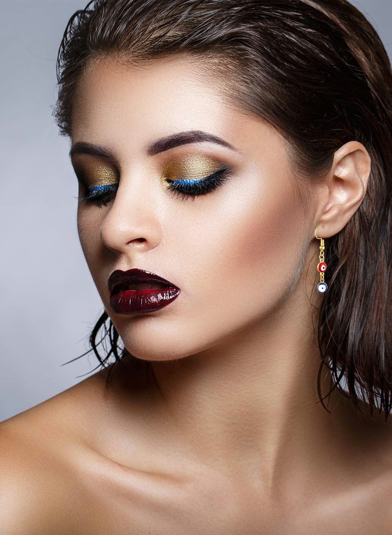 SYOSI Acrylic Evil Eye Beads, DIY Craft Jewelry Charms, Pendants with Double Hook for DIY Bracelet, 160pcs - Image 2