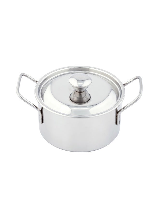 Restaurantware 16 Ounce Large Casserole Dish With Lid, 1 Break-Resistant Individual Casserole Dish - Built-In Handles, Durable, Stainless Steel Casserole Soup Pot, Cook And Serve Individual Portions,  - Image 1