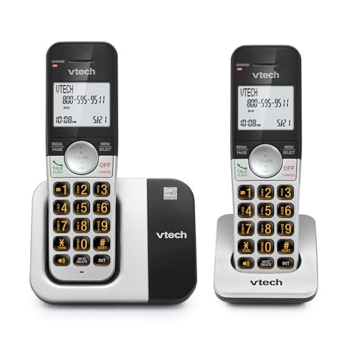 VTech DECT 60 Cordless Phone 2Handset InterferenceFree Sound Large Backlit Display Big Buttons Caller ID VG2312 - Image 1