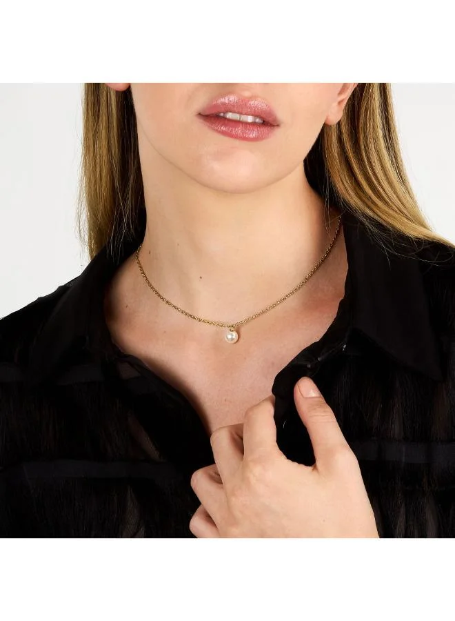 Karl Lagerfeld  Klayr18 Pearl Necklace for Women | Best Price UAE