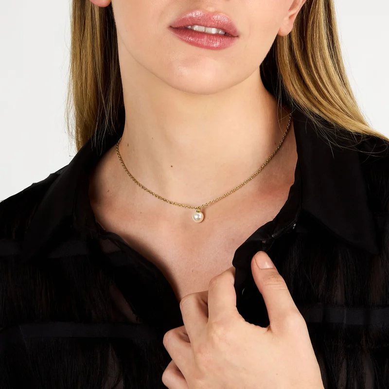 Karl Lagerfeld  Pearl collection Womens's   Necklace - KLAYR18 for Women | Best Price UAE