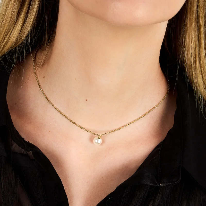 Karl Lagerfeld  Pearl collection Womens's   Necklace - KLAYR18 for Women | Best Price UAE