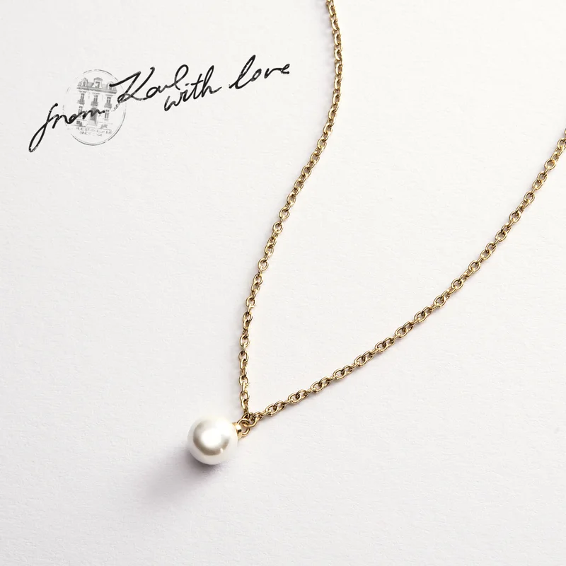 Karl Lagerfeld  Pearl collection Womens's   Necklace - KLAYR18 for Women | Best Price UAE