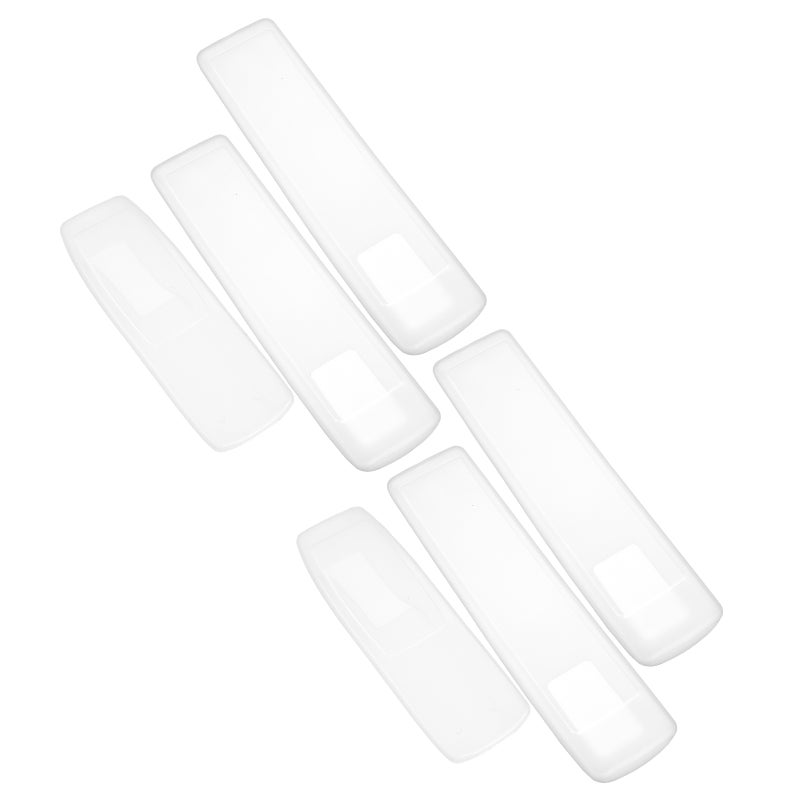 6Pcs Transparent Silicone Remote Control Protective Case for Television and Air Conditioner Remotes - Image 4