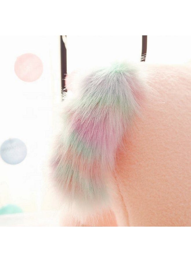 AVSHUB AVSHUB Unicorn Stuffed Animal Soft Unicorn Rabbit Fur Multicolor Plush Giant Stuffed Unicorn Safe for New Born Baby Boy and Girl, Soft Toy for Gifts for Girls (White, Size 50 cm)  - Image 4
