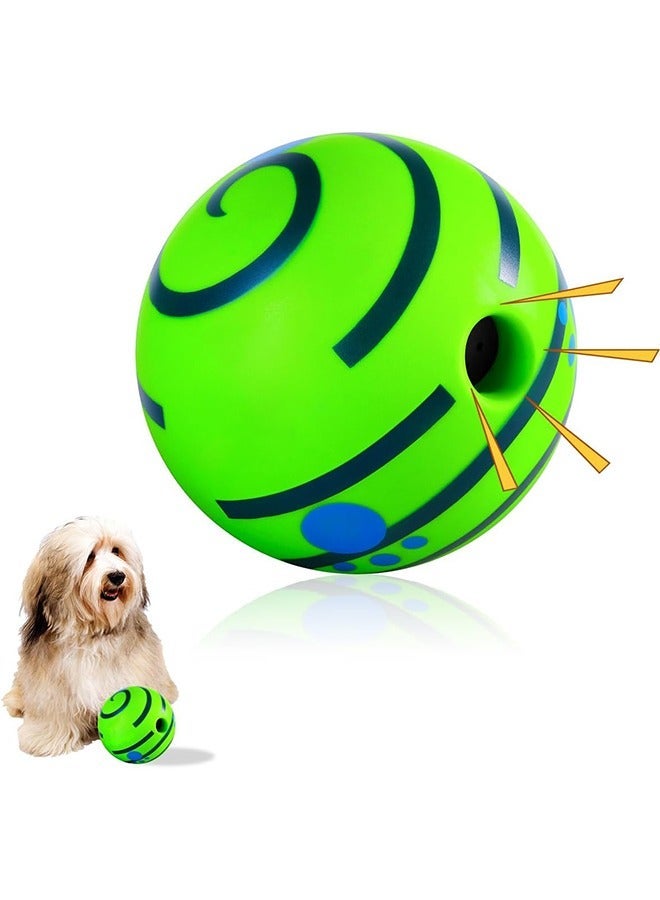 Dog Toy Ball, Interactive Toys for Boredom, Durable Wobble Fun Giggle Sounds Wiggle Active Rolling Ball Small Dogs,8CM - Image 1