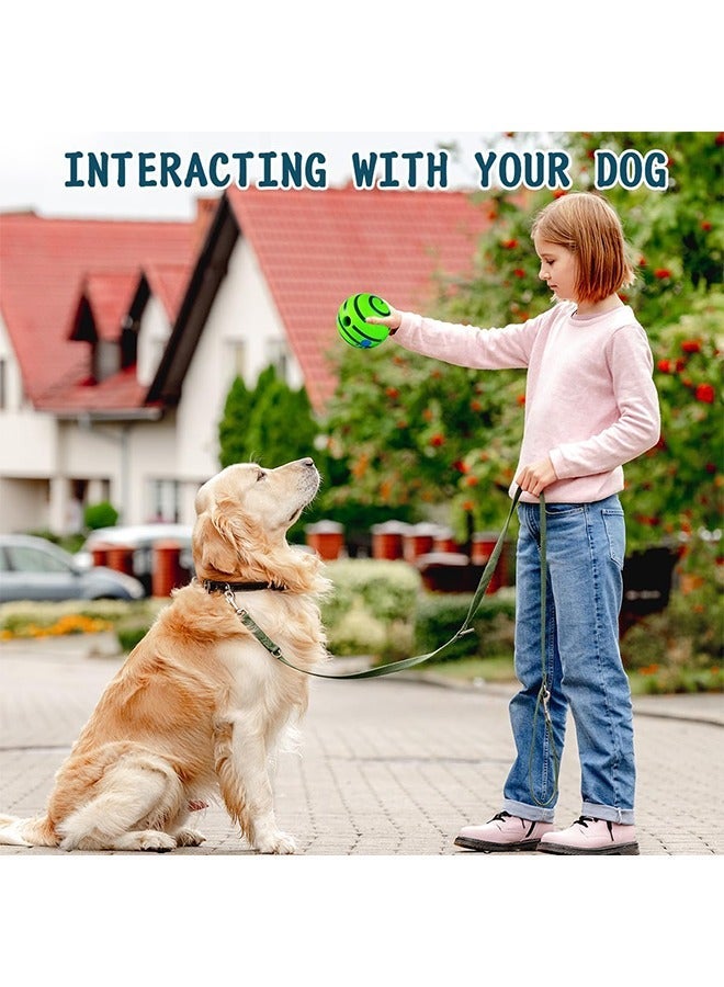 Dog Toy Ball, Interactive Toys for Boredom, Durable Wobble Fun Giggle Sounds Wiggle Active Rolling Ball Small Dogs,8CM - Image 3