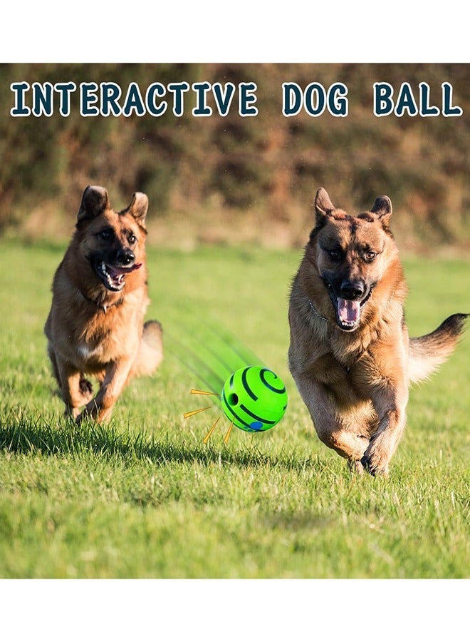 Dog Toy Ball, Interactive Toys for Boredom, Durable Wobble Fun Giggle Sounds Wiggle Active Rolling Ball Small Dogs,8CM - Image 4