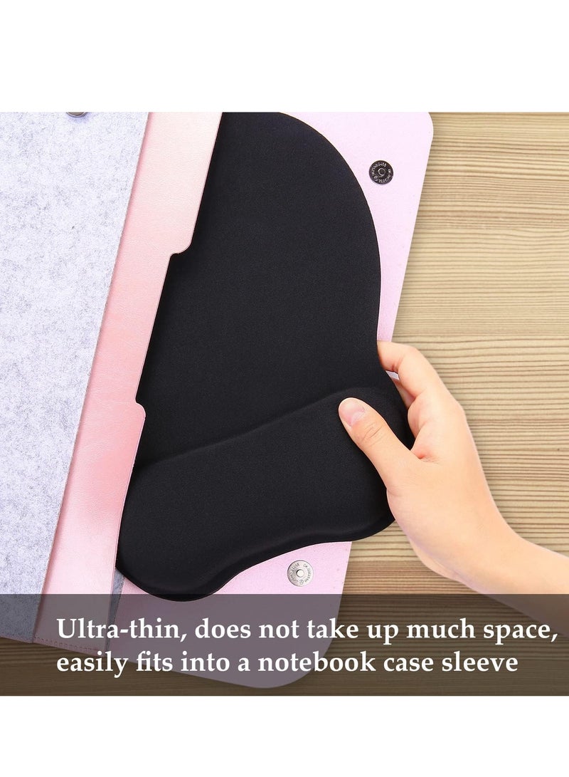 Digipace Ergonomic Mouse Pad with Gel Wrist Support, Comfortable Mousepad with Smooth Wrist Rest Surface and Non-Slip PU Base for Pain Relief, Computer, Laptop, Office & Home, 9.4 x 8.1 in, Black Color  - Image 3