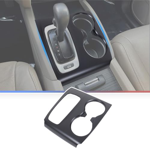 Qiosreui Gear Shift Panel Cover for Honda Pilot 2016-2020/ Honda Ridgeline 2017-2020, Gear Shift Knob Console Panel Trim, ABS Center Console Cup Holder Frame Anti-Scratch Protector Accessories (Matte Black) - Image 1