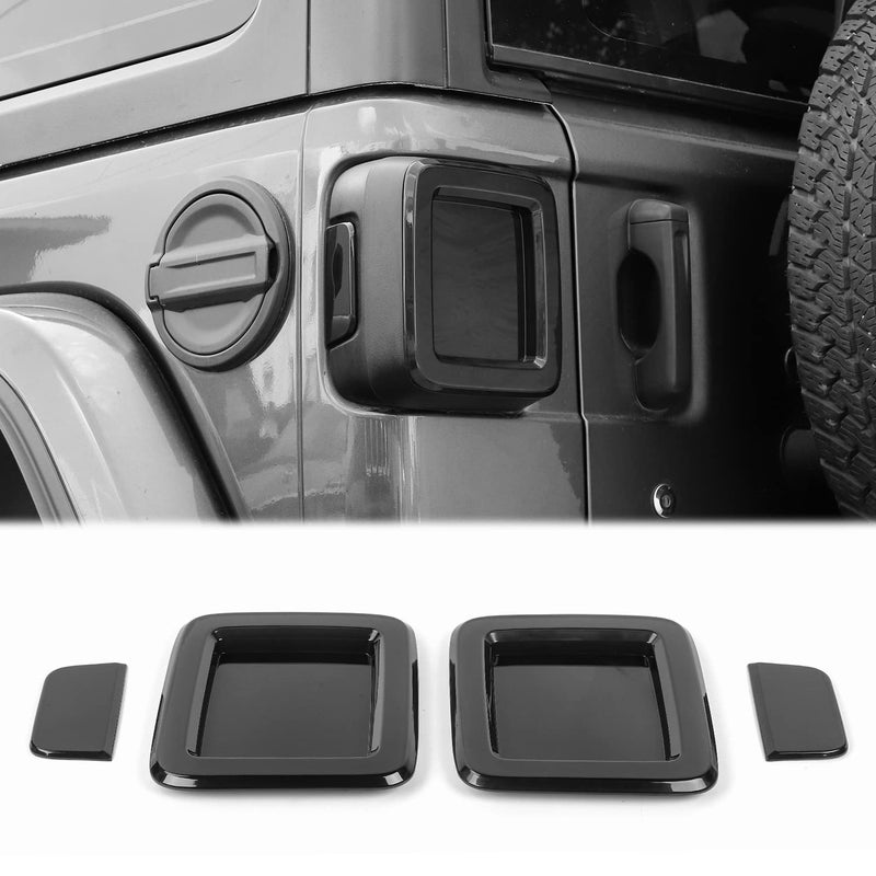 CheroCar for Jeep JL Tail Light Cover Halogen Lamp Guard Trim Frame Bezels Decoration Accessories for Jeep Wrangler JL 20182022
