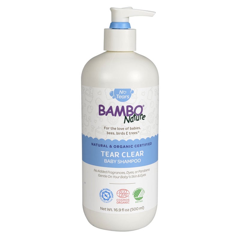 Bambo Nature Tear Clear Baby Shampoo, 16.9 fl oz Bottle, 1 Count - Image 1