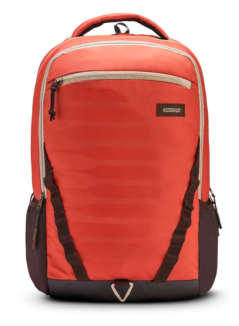 American Tourister Red Mate 2.0 Backpack, 31L Capacity, Polyester, Dusty Red|Antimicrobial Lining|Rain Cover|Ergo Back & Shoulder|Bottle Holder|15.6" Laptop Compartment - 1 Year International Warranty  | Best Price UAE