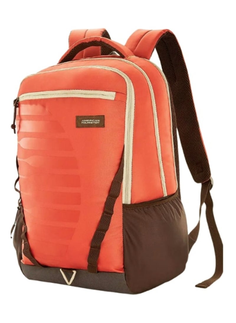 AMERICAN TOURISTER Mate 2.0 Backpack, 31L Capacity, Polyester, Dusty Red|Antimicrobial Lining|Rain Cover|Ergo Back & Shoulder|Bottle Holder|15.6" Laptop Compartment - 1 Year International Warranty - Image 1