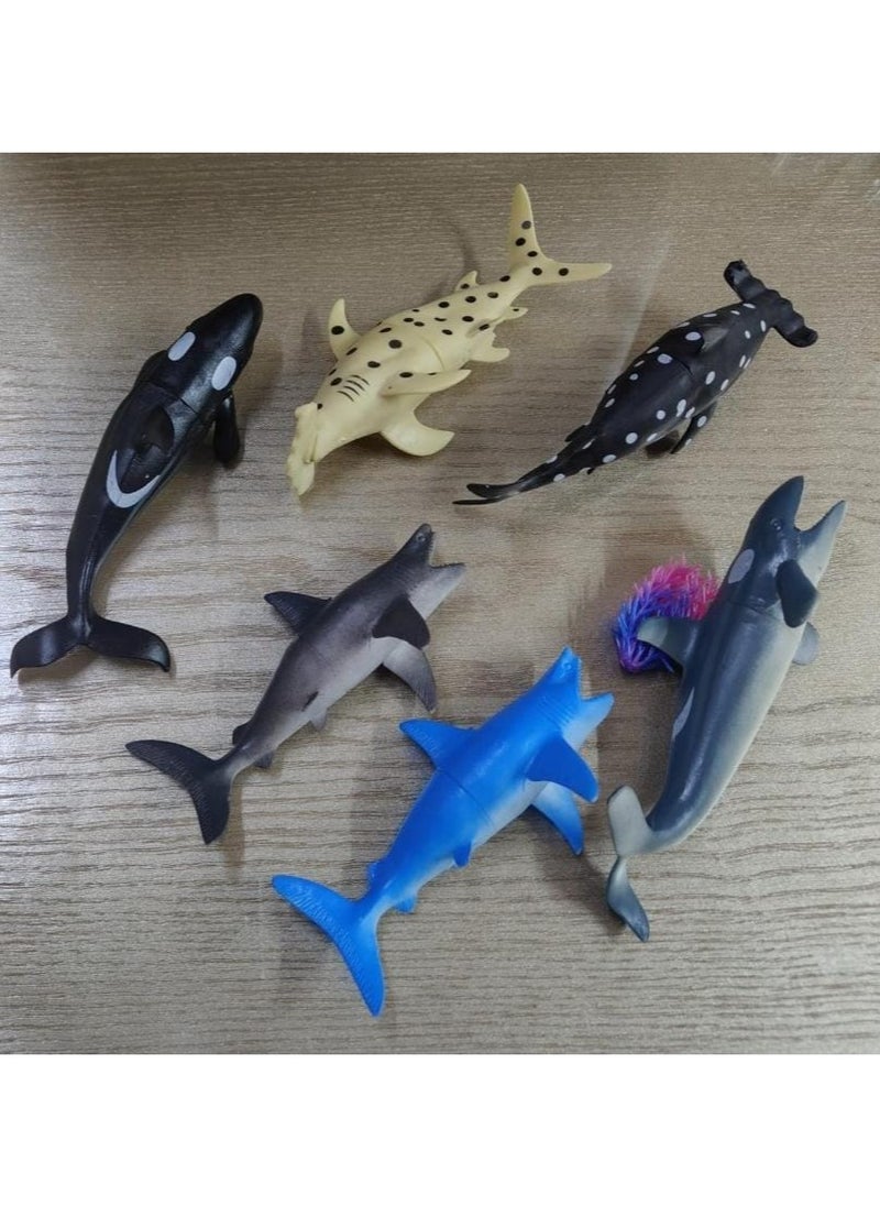 Generic Plastic marine fish toy - multi-colored  - Image 1