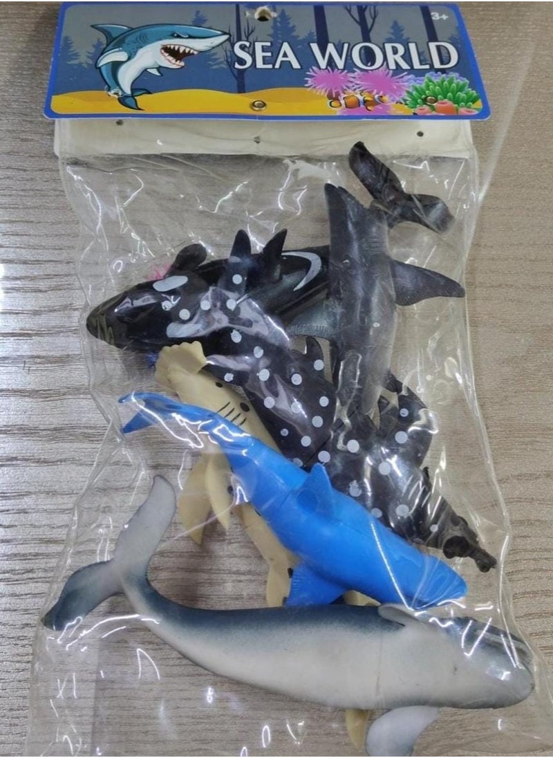 Generic Plastic marine fish toy - multi-colored  - Image 2