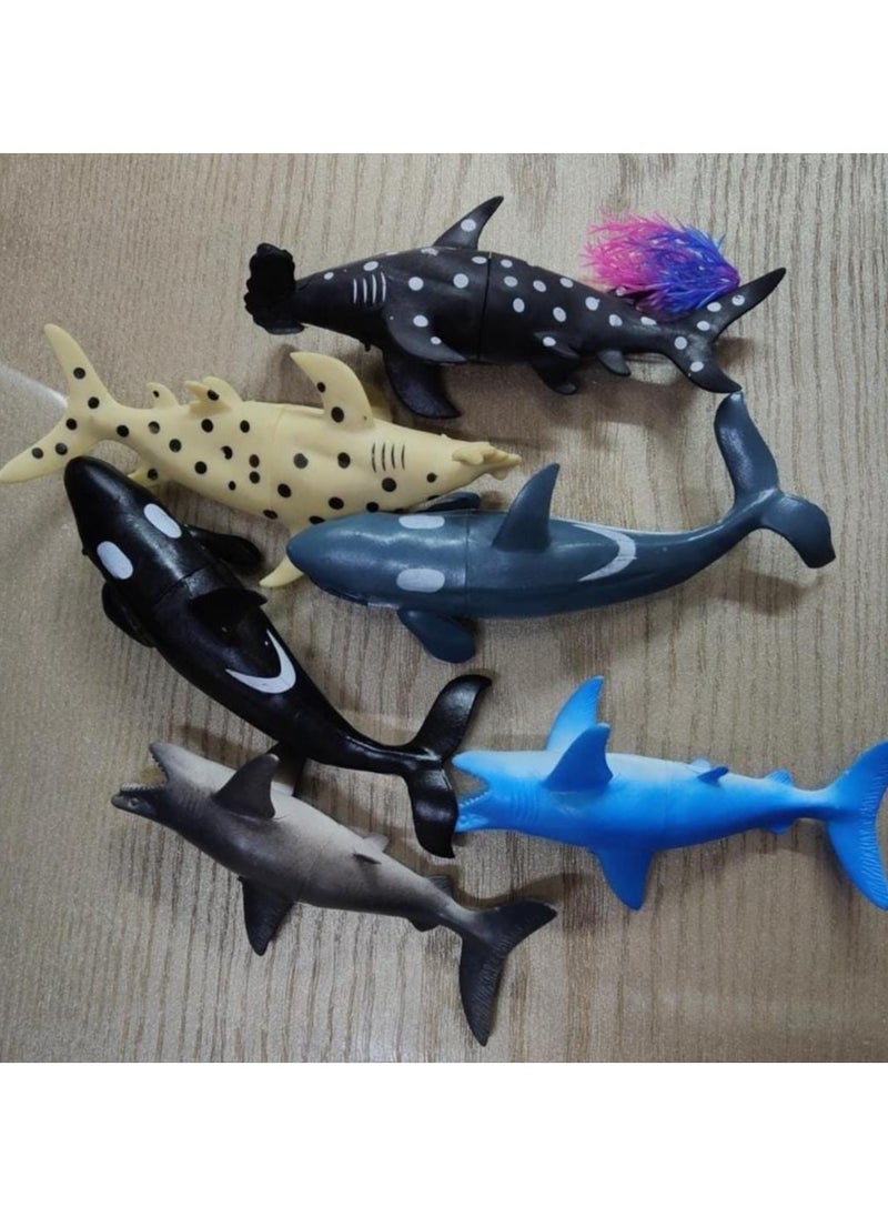 Generic Plastic marine fish toy - multi-colored  - Image 3