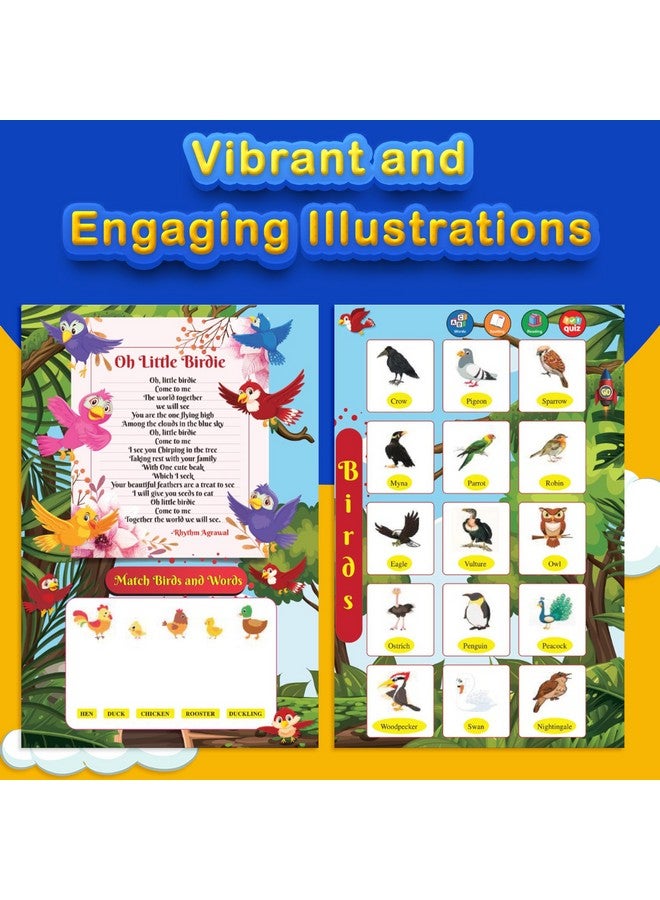 Kiddale Kiddale E Book on Farm, Wild, Aquatic Animals| Interactive Musical Electronic Sound Book|Gift for 1,2,3 Years Baby| Smart, Intelligent, Speaking, Talking, E Learning Activity Book with Nursery Rhymes  - Image 4