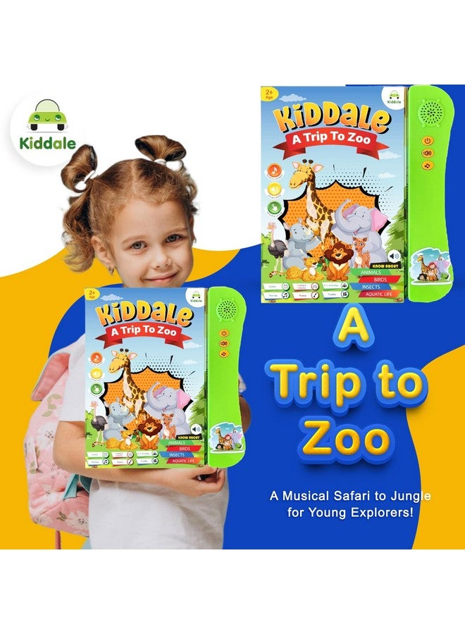 Kiddale Kiddale E Book on Farm, Wild, Aquatic Animals| Interactive Musical Electronic Sound Book|Gift for 1,2,3 Years Baby| Smart, Intelligent, Speaking, Talking, E Learning Activity Book with Nursery Rhymes  - Image 2