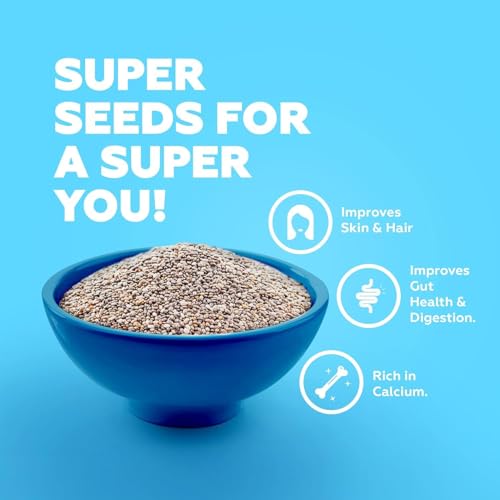 Yogabar Chia Seeds and Pumpkin Seeds Combo Pack 1Kg (500g*2, Pack of 2) - Image 4