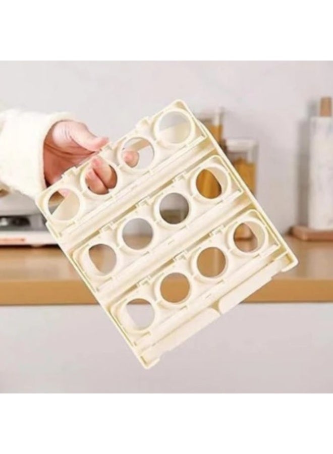 علبة تخزين البيض بـ 3 أدوار قابلة للطي – تسع حتى 24 بيضة – موفرة للمساحة ومناسبة للثلاجة - Image 4