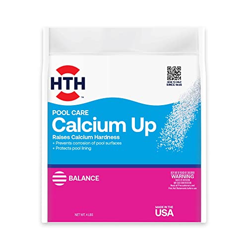 HTH 67059 Swimming Pool Care Calcium Hardness Up, Swimming Pool Chemical Protects Swimming Pool Surfaces and Liners, 4 Lbs - Image 1