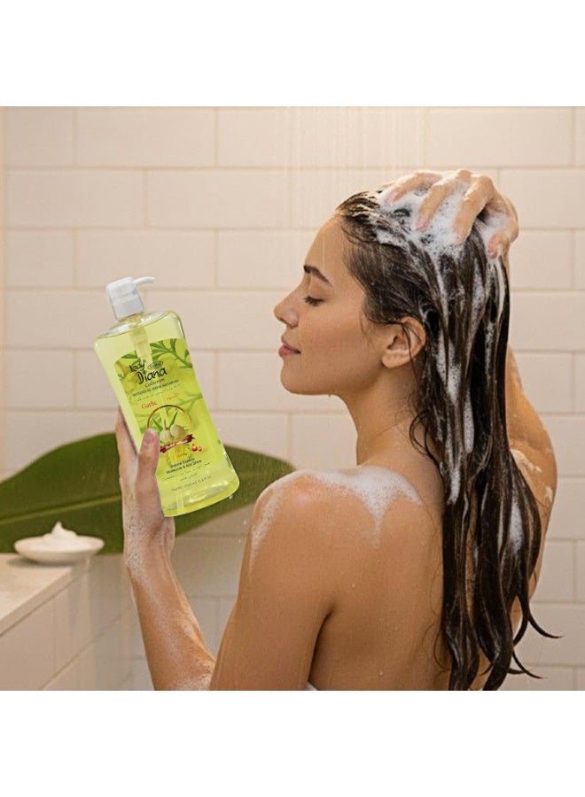 Lady Diana Garlic Extract Intensive Moisture Hair Shampoo and Conditioner (1000 ml) - Image 2