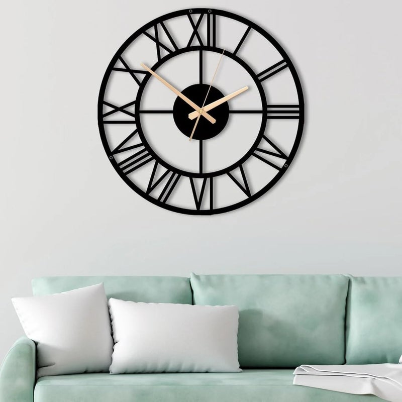 Cartvilla Cartvilla Antique Big Size Hanging Roman Number Watch for Living Room Bedroom Office Decorative Analog Wall Clock for Home Decor DA113 60 CM - Image 1