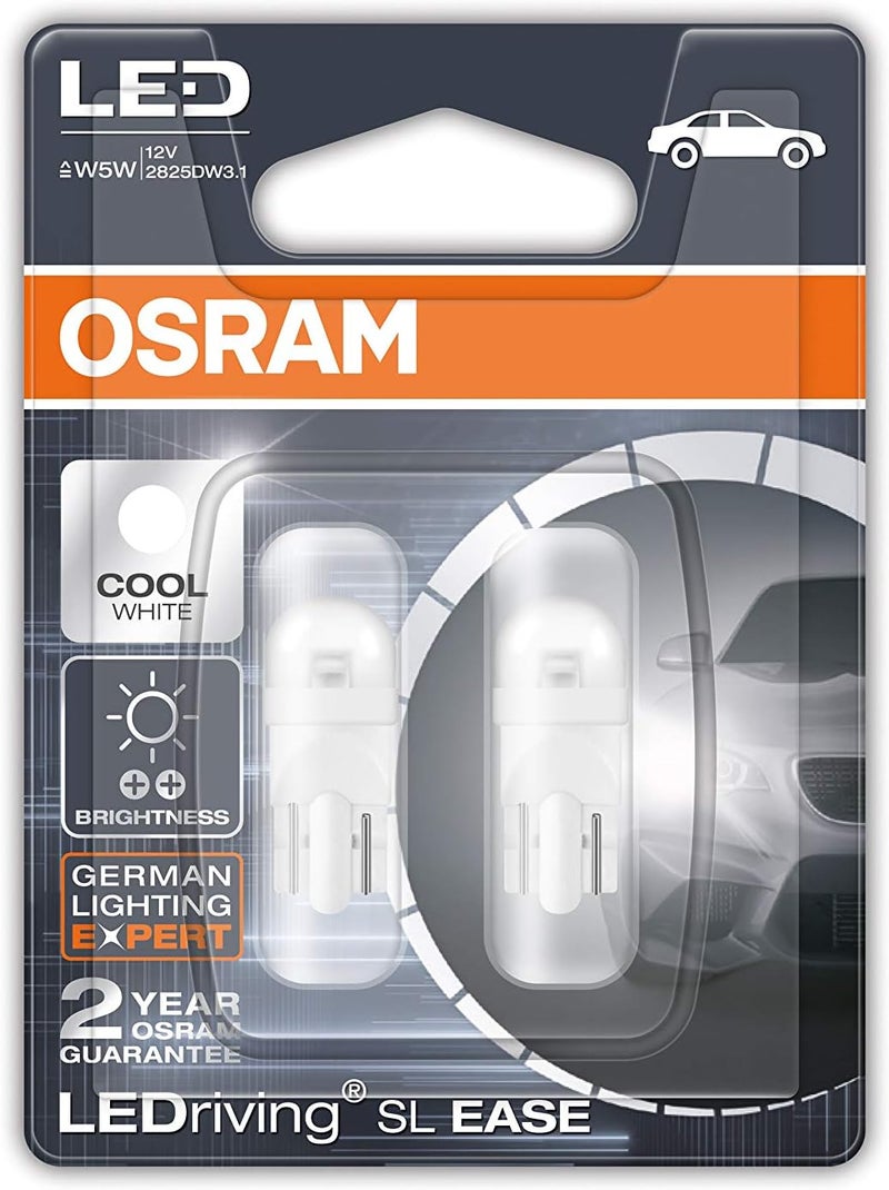 Osram LED T10 2825DW-02B Parking Lamp (12V, 1W) for All Models - Cool White - Image 1
