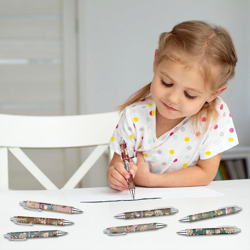 Idealmuzik Book Lover Pens Set â€“ Cute Reading-Themed Gel Pens for Women, Teens, and Kids â€“ Cozy Library Aesthetic Stationery for Journalers, Students, and Writers, 8 Pack - Image 5
