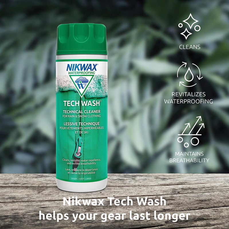 Nikwax Tech Wash,10 fl. oz., Nikwax Tech Wash Technical Cleaner for Jackets and Outerwear, Restores Waterproofing in Rain, Ski, and Snow Gear, Safe for Gore-Tex and DWR - Image 4