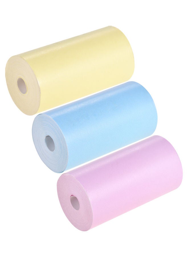 NIBEMINENT Pack Of 3 Thermal Paper Rolls Multicolour - Image 1