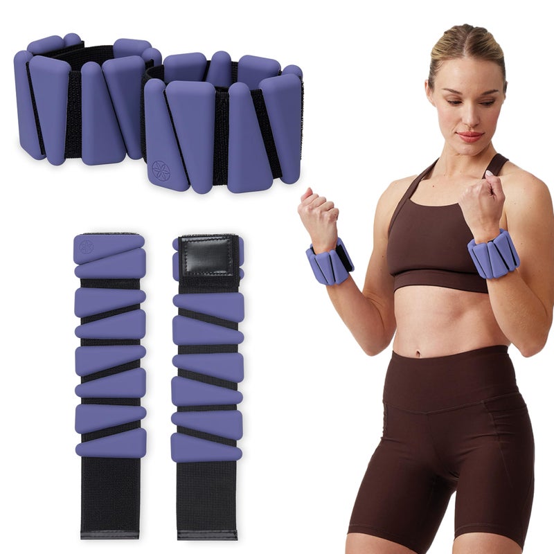 Gaiam Wearable Bracelet to Strengthen Tone Sculpt Adjustable Ankle Weights for Women Men for Yoga - Image 2