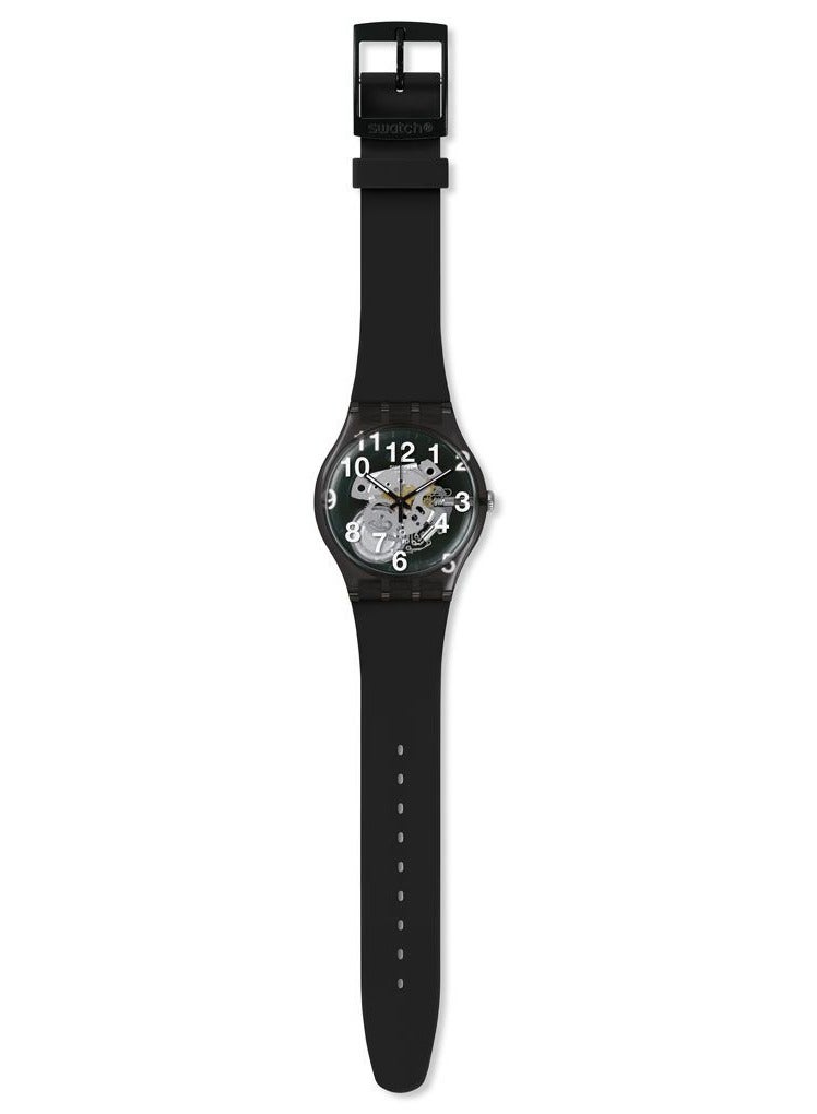 Swatch Unisex Black Board Quartz Movement Water Resistant Wrist Watch - 41 Mm  - Image 2