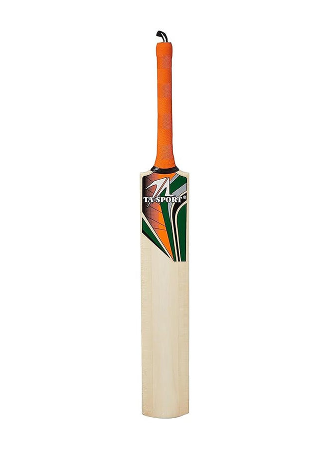 TA Sport Cricket Bat for Soft Ball Play, Bleach Finished