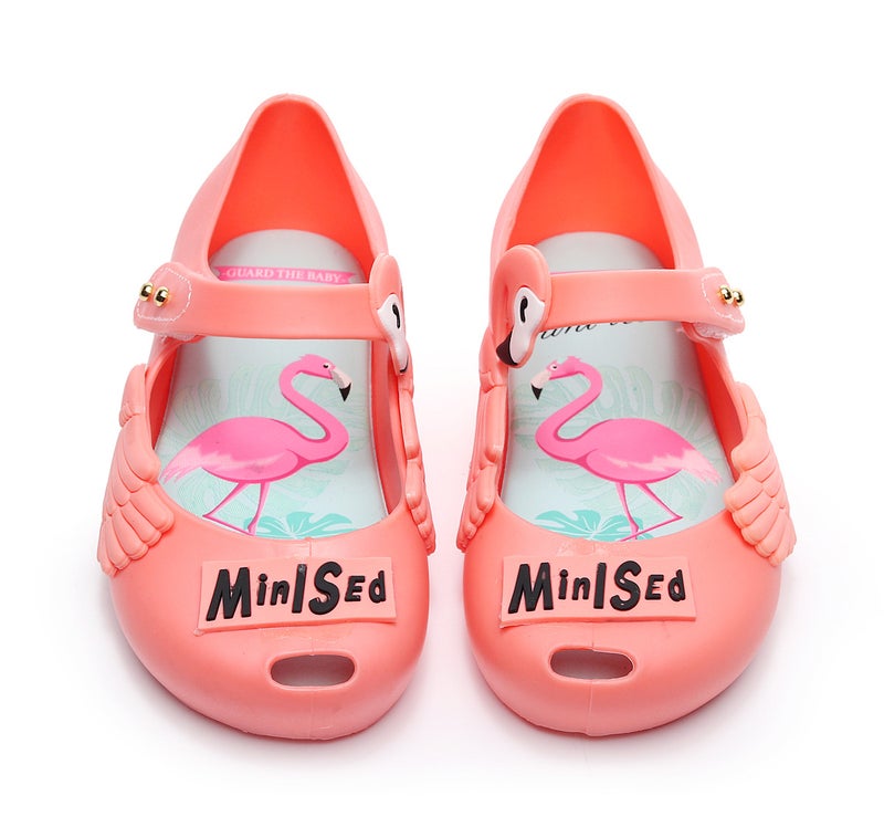2022 New minised Swan Unicorn Flamingo Print Graffiti Jelly Shoes Fragrant Jelly Children''s Shoes - Image 3