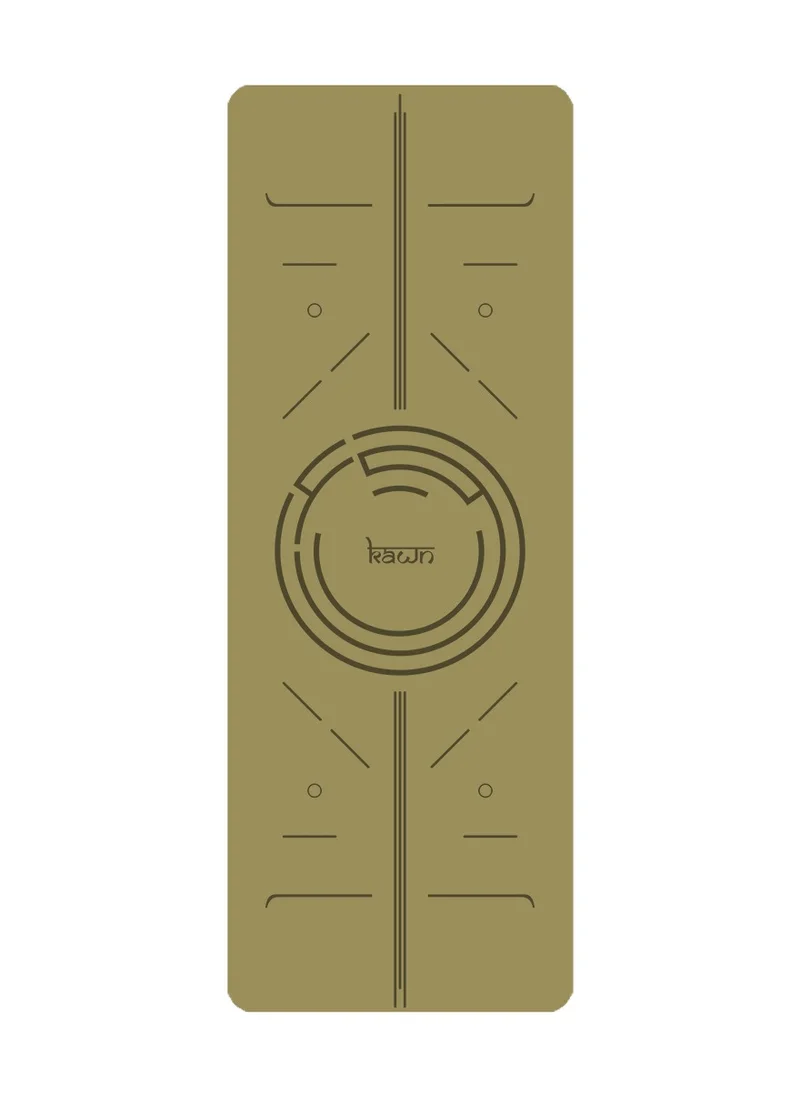 KAWN.YOGA Gold Mat. Non-Slip. Strap Included. High Performance Material Exercise Mat Ideal For Hiit, Plates, Yoga And Other Workouts