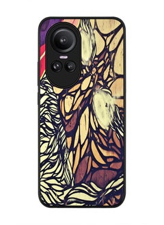 Stylizedd Rugged Black Edge case for Oppo Reno10 / Oppo Reno10 Pro, Custom Slim fit Flexible Anti Drop Thin Phone Case Cover - Wise Graffitti  - Image 1