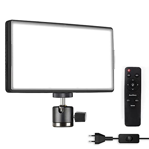 AMBLIC LED Soft Light Panel Kit for Studio Photography, YouTube Shoot, Video Recording, Live Conference, Live Streaming, Makeup, Photoshoot Compatible with Tripod, Monopods, Cameras, Table Stand - Image 1