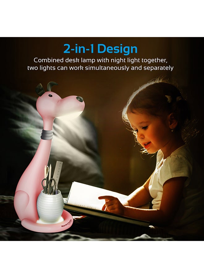 PROMATE Portable Pen Holder With Touch Sensitive LED Night Light Pink - Image 4