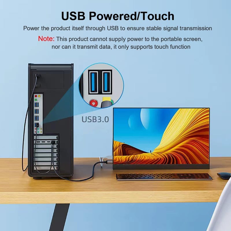 كاست ويف كابل DisplayPort إلى USB-C بطول 6.6 قدم يدعم 4K@60Hz مع محول كابل USB، محول DP ذكر إلى Type-C ذكر يدعم اللمس مع نظارات Nreal Air VR، ويدعم أجهزة MacBook Pro/Air 2020/2018، iPad Pro/Air، XPS - Image 4