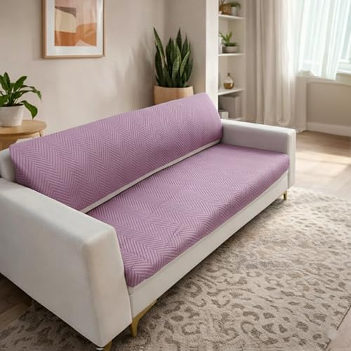 Homerz Premium 3 Seater Velvet Sofa Cover Panel, Soft and Velvety Fabric, Vibrant Colours (Onion, 3 Seater with Back) - Image 5