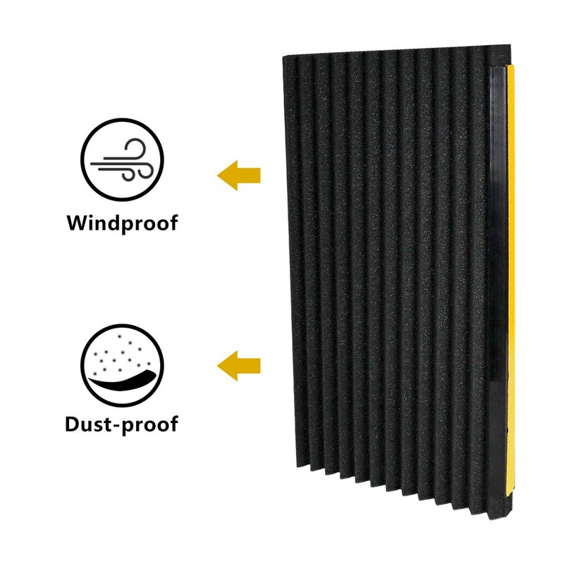 LBG Products Window Air Conditioner Foam Insulation Panels,AC Side Insulating Panel Kit,2 Pack,Black, 17in High x 9in Wide x 7/8in Thick - Image 5