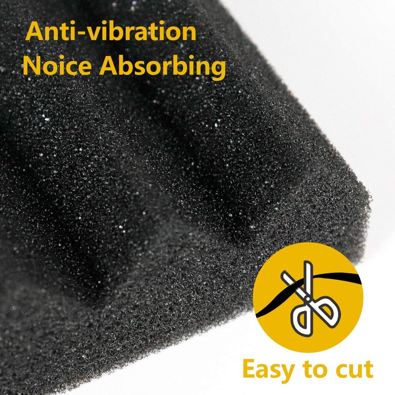 LBG Products Window Air Conditioner Foam Insulation Panels,AC Side Insulating Panel Kit,2 Pack,Black, 17in High x 9in Wide x 7/8in Thick - Image 3