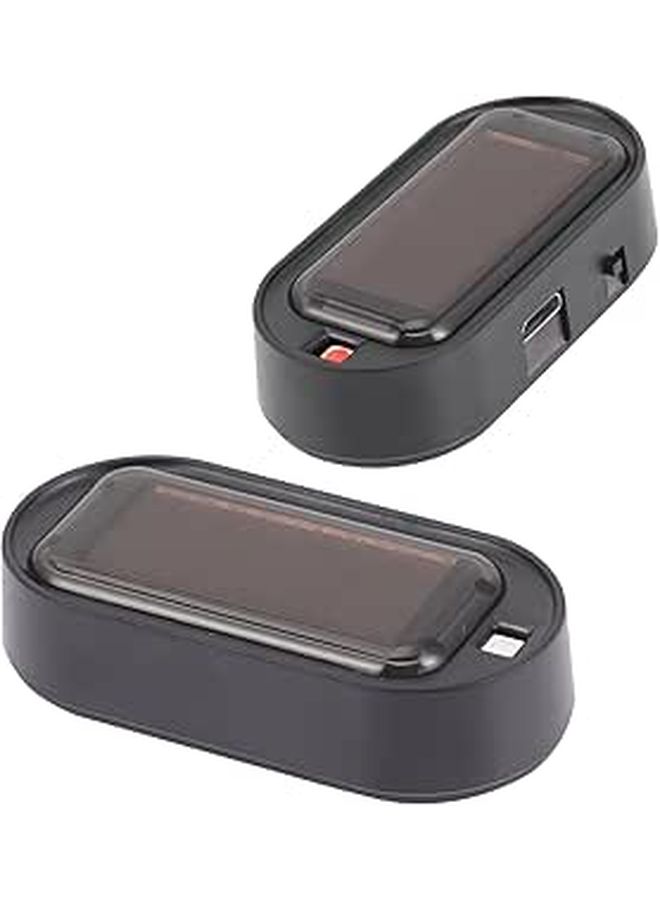 2PCS Solar Powered Car Security Warning Dummy Alarm Indicator - Image 1
