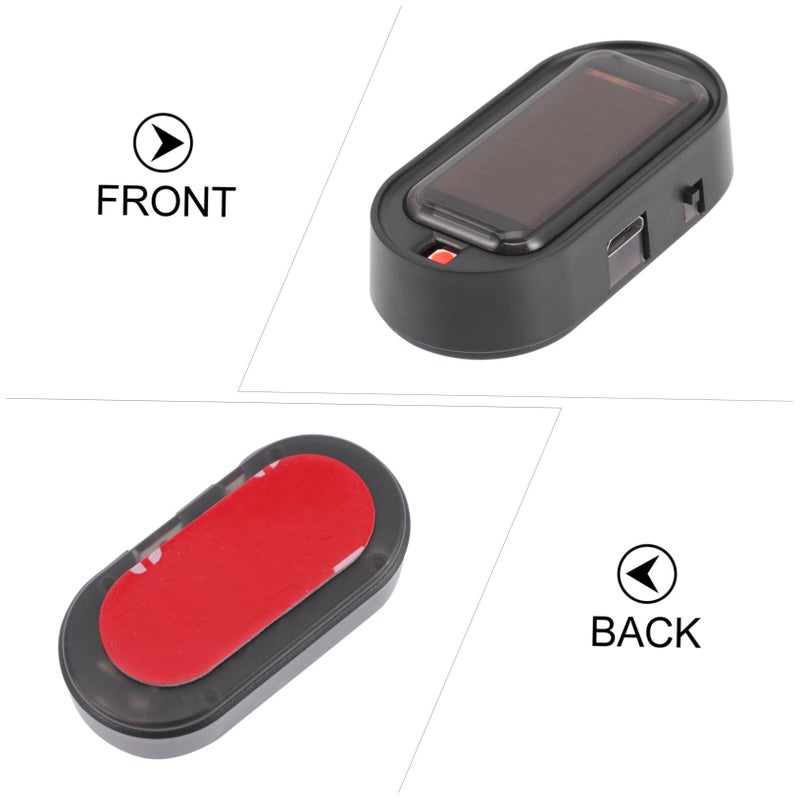 2PCS Solar Powered Car Security Warning Dummy Alarm Indicator - Image 4