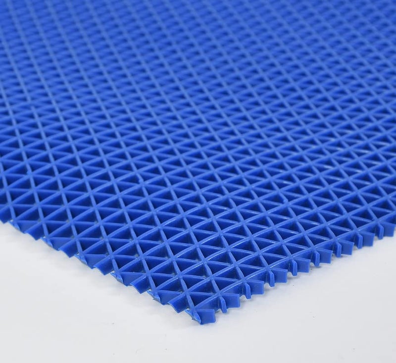 Prisha Cart Anti Skid & Multipurpose Bathroom Mat | Shower Mat | Carpet | Rugs | Rainmat | Swimming Pool Mat || (Blue, 4x4 Feet) - Image 2